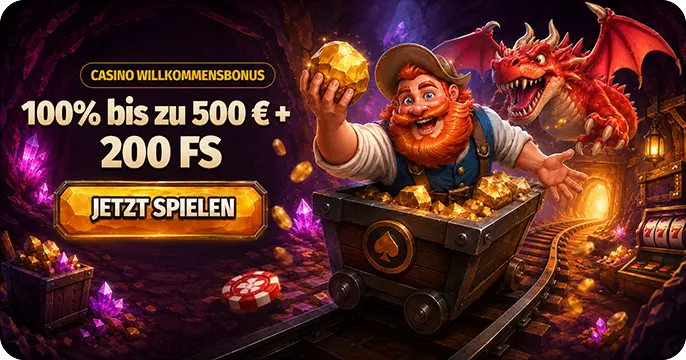 Dragonia Casino wellkommensbonus 100% bis zu €500 + 200 FS